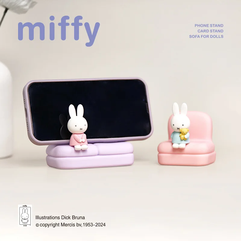 Model Kit Mobil - Mainan Kotak Misteri Miffy Kartun, Penyangga