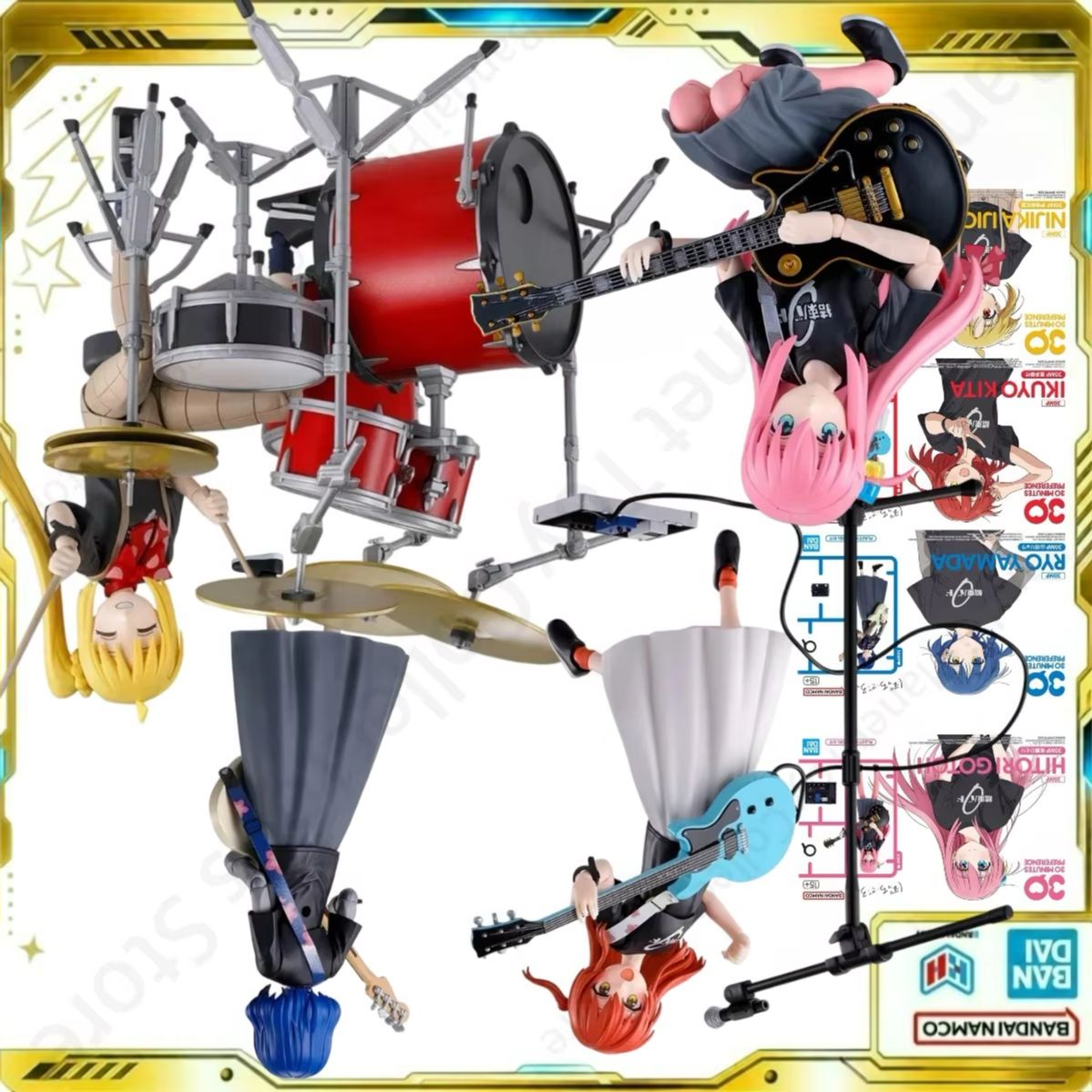Model Kit Bocchi The Rock - Bandai Action Model Asli Anime Bocchi