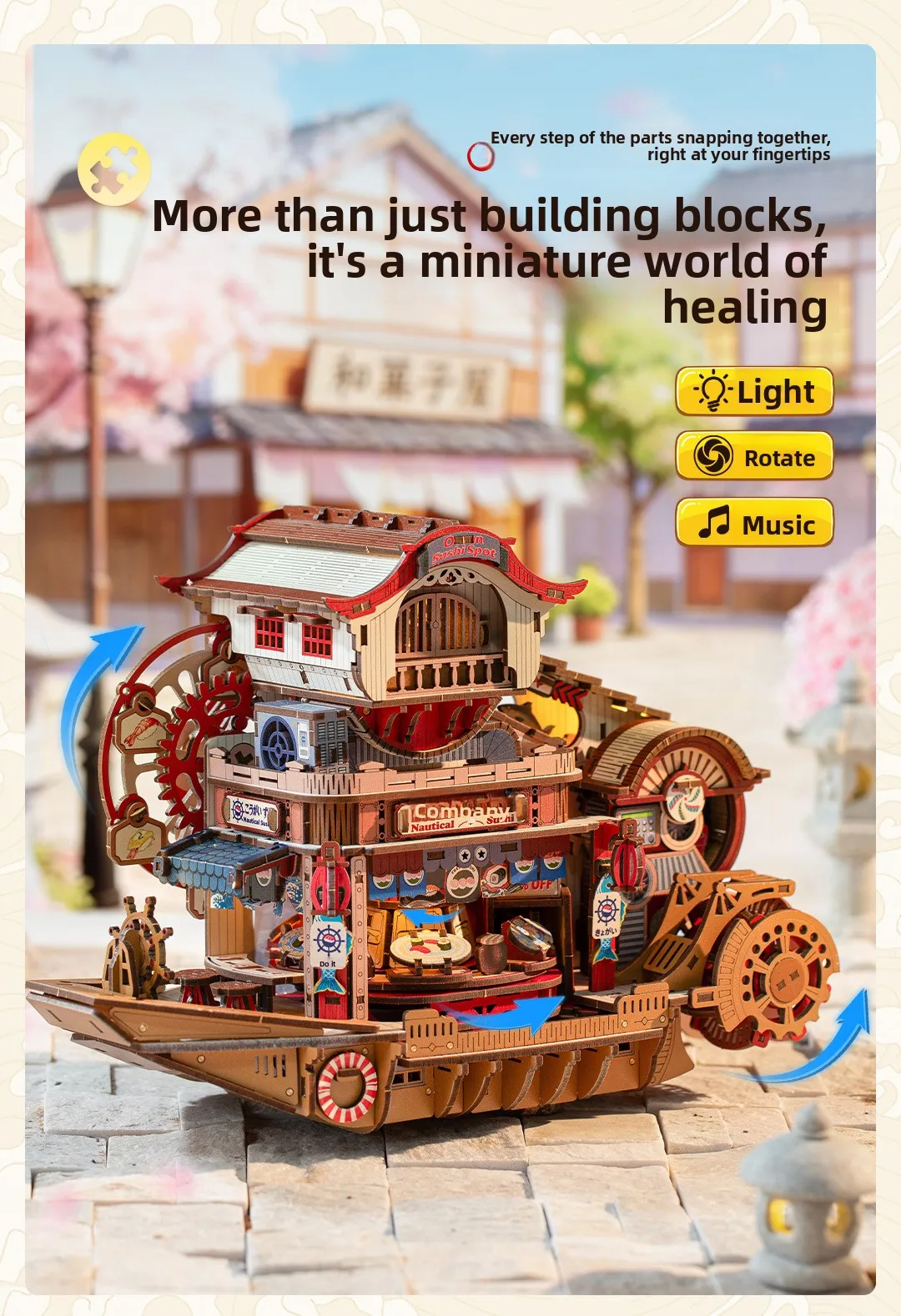 Model Kit Competition - Puzzle 3D Kompetisi Skateboard untuk Dewasa,