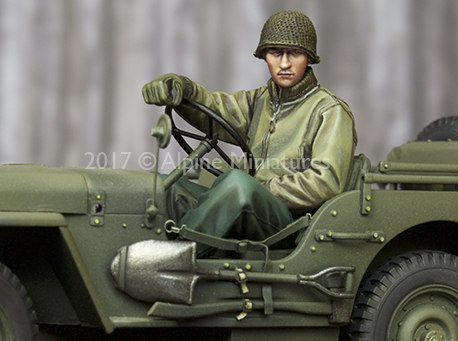 Model Kit Cangdao - Kit Resin 1:35 Pengemudi Jip AS