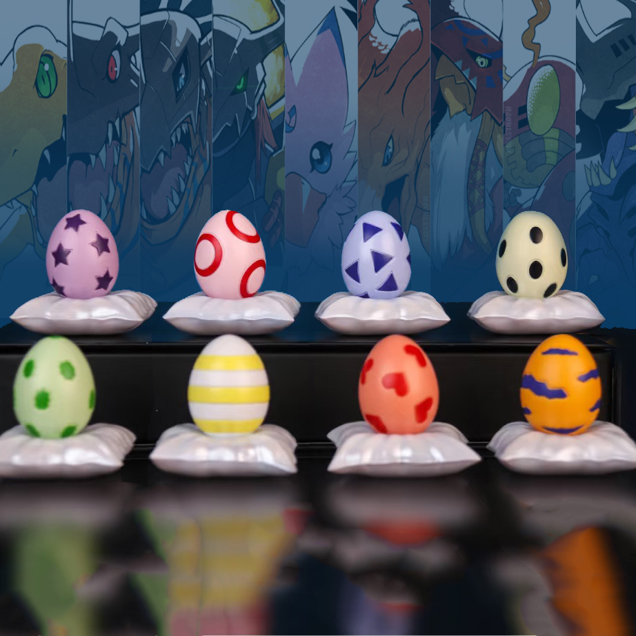 Model Kit Digimon - 8pcs/set Figur Anime Digimon Adventure 3.5cm
