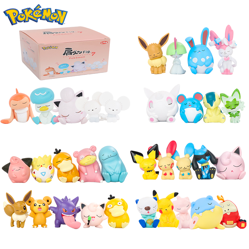 Model Kit Game - 5 Buah/Set Mainan Figur Pokemon Maushold