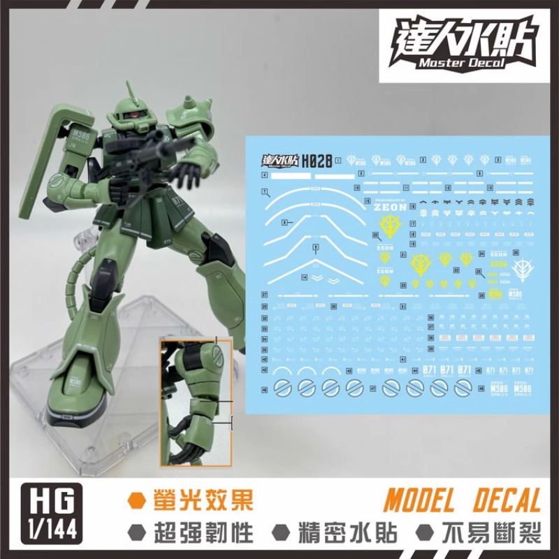 Model Kit Jms - Master Decal H028 Stiker Seluncuran Air