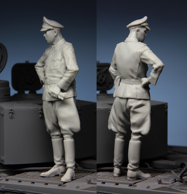 Model Kit Cangdao - 1:35 Resin kit patung petugas di