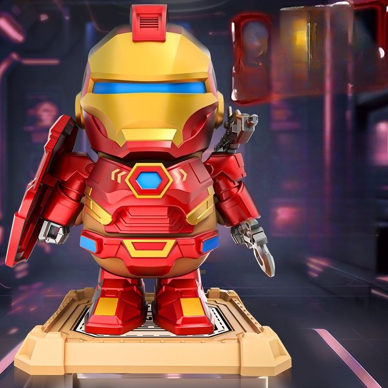 Model Kit Iron Man - Mainan Magnetik Capibala Dwarf Iron Man,