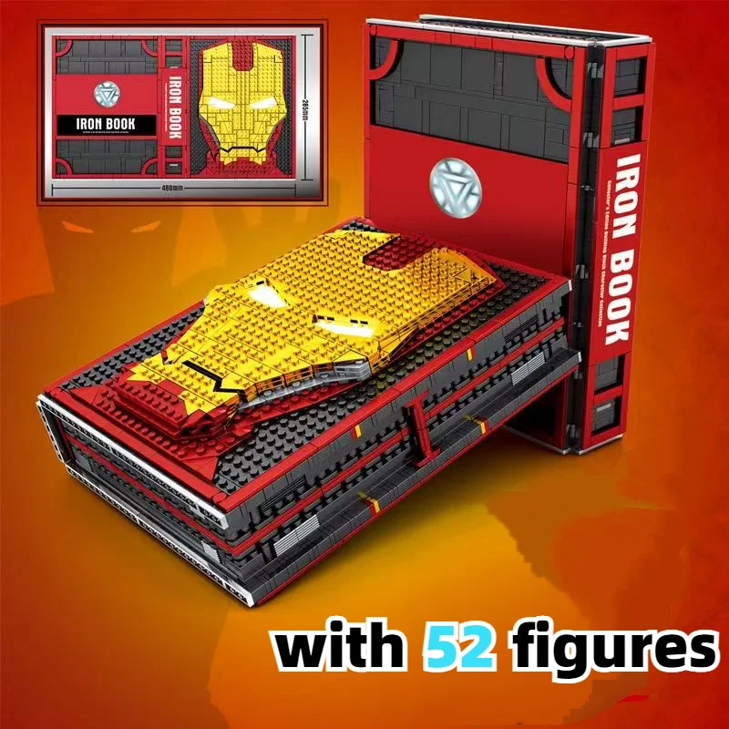 Model Kit Iron Man - Tersedia 2610+pcs Buku Blok Bangunan Iron