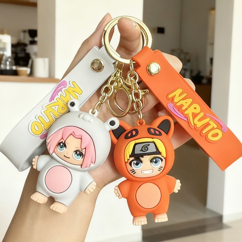 Model Kit Naruto - Gantungan Kunci Kartun Naruto Versi Q